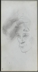 Carnet de croquis, page 81 : Étude de visages