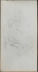 Carnet de croquis, page 82 : Étude de fgures