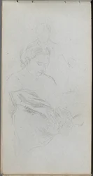 Carnet de croquis, page 82 : Étude de figures