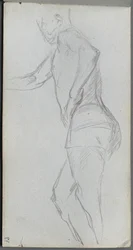 Carnet de croquis, page 87 : Étude de figure
