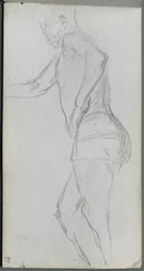 Carnet de croquis, page 87 : Étude de figure