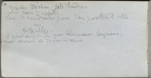 Carnet de croquis, page 95 : Notes