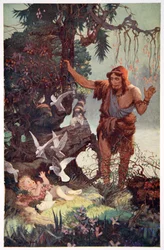 Le berger trouve le bébé Sémiramis, 1915