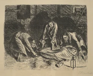Le cousin pauvre", par Ernst Barlach, vers 1917, Musée d