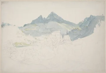 Berchtesgaden avec le sommet du Watzmann au loin