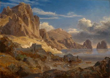 Côte près de Capri avec vue sur les Faraglioni