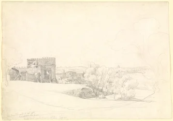 Via Appia Antica avec le tombeau de Cecilia Metella