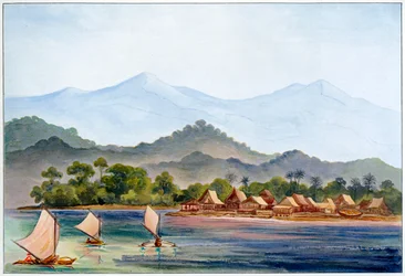 Village, Sumatra, Indonésie, 1906