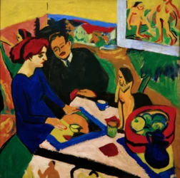 Doris et Heckel à la table