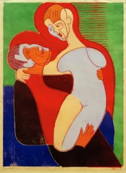E.L.Kirchner, Couple amoureux (Die Hembusse)