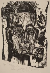 Tête du Dr Robert Binswanger (l