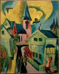 Königstein avec église rouge