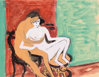Amoureux ou jeune couple, 1910