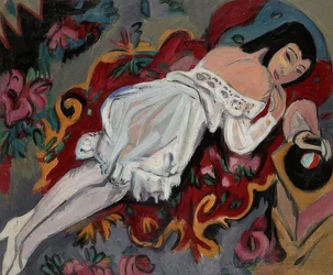 Fille en chemise blanche