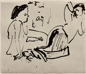 Sans titre (Deux femmes assises)