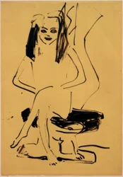 Sans titre (Marcella assise)