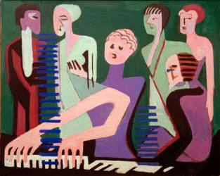 Chanteuse au piano