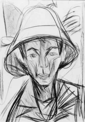 Autoportrait avec chapeau de berger