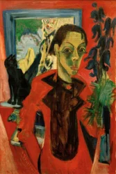 Autoportrait avec chat