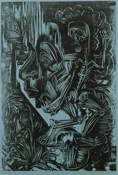 Autoportrait avec la mort dansant