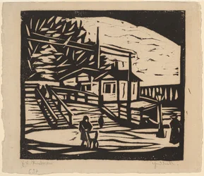 Cabane sur la rive de l