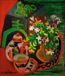 Nature morte avec porcelaine chinoise