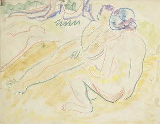 Deux nus allongés