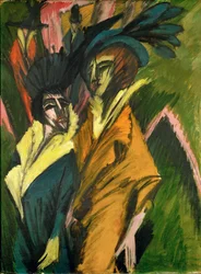 Deux femmes (huile sur toile)