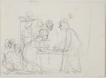 Étude pour "Le Scribe et la Fille"