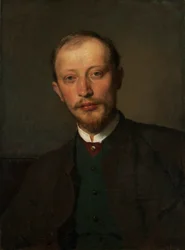 Le peintre Franz Jaschke
