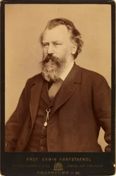 Portrait du compositeur Johannes Brahms