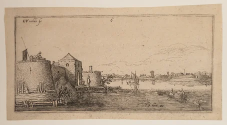 Ville fortifiée, à gauche d