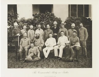 Tsarévitch Nicolas Alexandrovitch de Russie visitant l