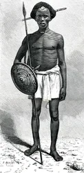 Guerrier somalien du clan Ouadan