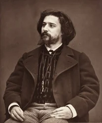 Alphonse Daudet, romancier français, 1849-1897, vers 1876