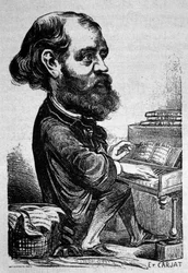 Charles Gounod, caricature par Étienne Carjat