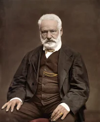 Portrait de Victor Hugo (1802-1885), écrivain et poète français, colorisation d