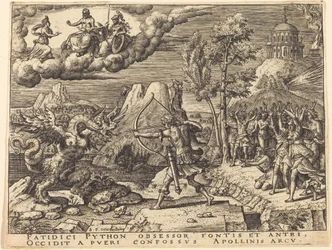 Apollon tuant Python