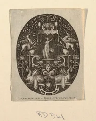 Athéna, de Grotesques à fond noir, Divinités et Allégories (Grotesques à fond noir, Divinités et Allégories)