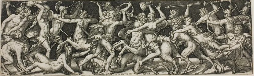 Combat de centaures et de lapithes
