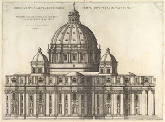 Speculum Romanae Magnificentiae : Élévation montrant l