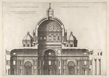 Speculum Romanae Magnificentiae: Section longitudinale montrant l