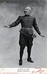 Constant Coquelin alias Coquelin aîné (1841-1909) en costume de Cyrano de Bergerac (photo n/b)