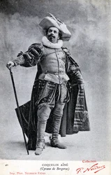Constant Coquelin alias Coquelin aîné (1841 - 1909) en costume de Cyrano de Bergerac
