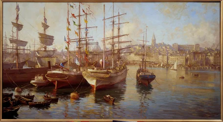 Orange balacelles (Vue du port de Marseille)