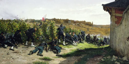 Les tirailleurs de la Seine à la bataille de Rueil-Malmaison, 21 octobre 1870, 1875