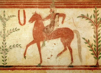 Cavalier, côté droit, de la Tombe du Baron, vers 500 av. J.-C.