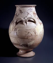 Cratère en terre cuite, 680-660 av. J.-C.