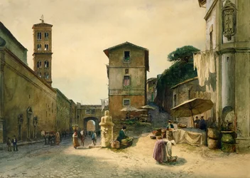 Via dei Penitenzieri à Rome, de la série Roma sparita