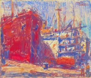 Navires dans le port